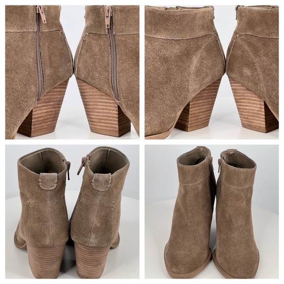 Steve Madden Faander Booties Brown Suede Ankle Boots Western Cowgirl Boho Indie - Picture 14 of 16